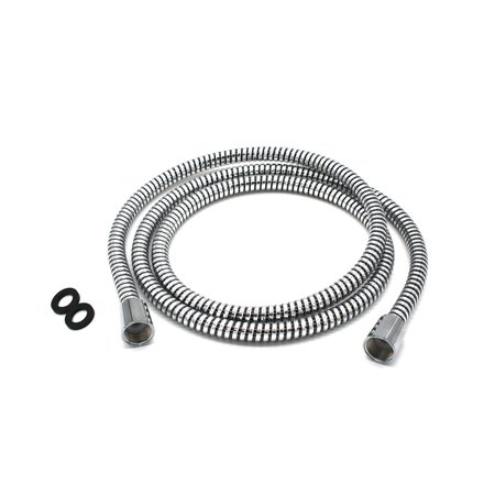 WESTBRASS 72" Plastic Interlock Shower Hose in PVC
W/ ABS Conical Nuts and Rubber Washers in Chrome Finish D355P-CP